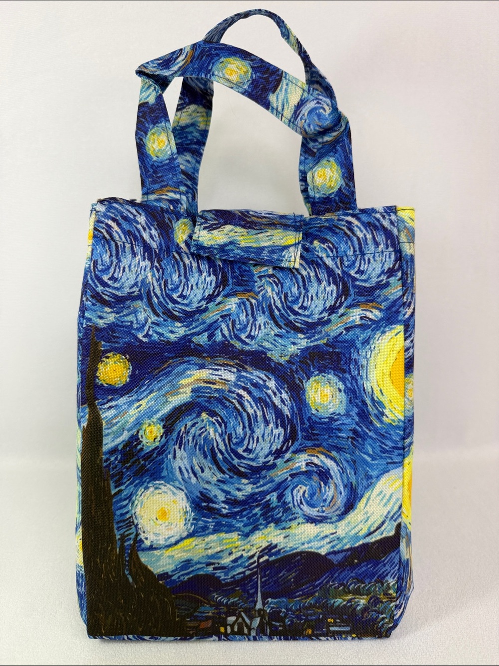 Van GOGH Starry Night Insulated Lunch Tote Bag Blue Yellow
